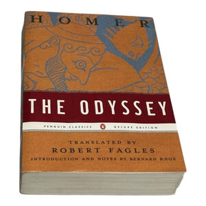 The Odyssey Homer Fagles Knox Penguin Classics Deluxe Brown Trade PB Poetry